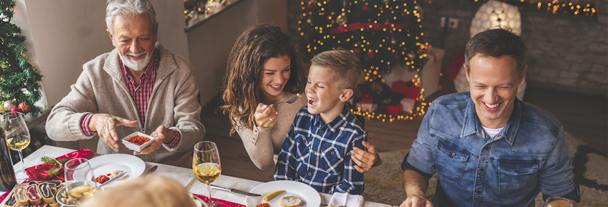 son repas de Noel